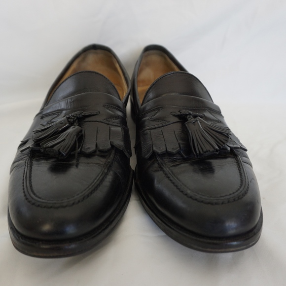 Johnston & Murphy Black Tassel Loafer Shoes main image 6